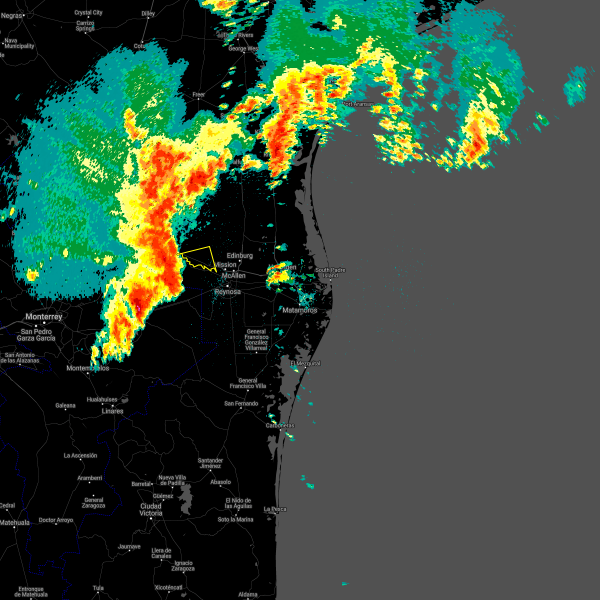 Interactive Hail Maps Hail Map for El Refugio, TX