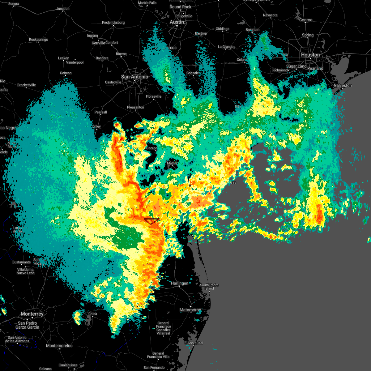 Interactive Hail Maps Hail Map for Falfurrias, TX