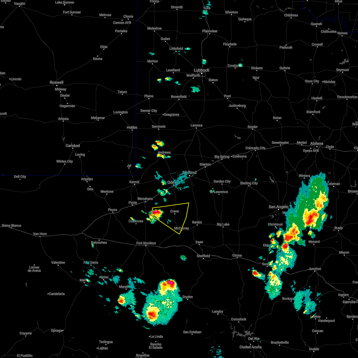 Interactive Hail Maps Hail Map for Crane, TX