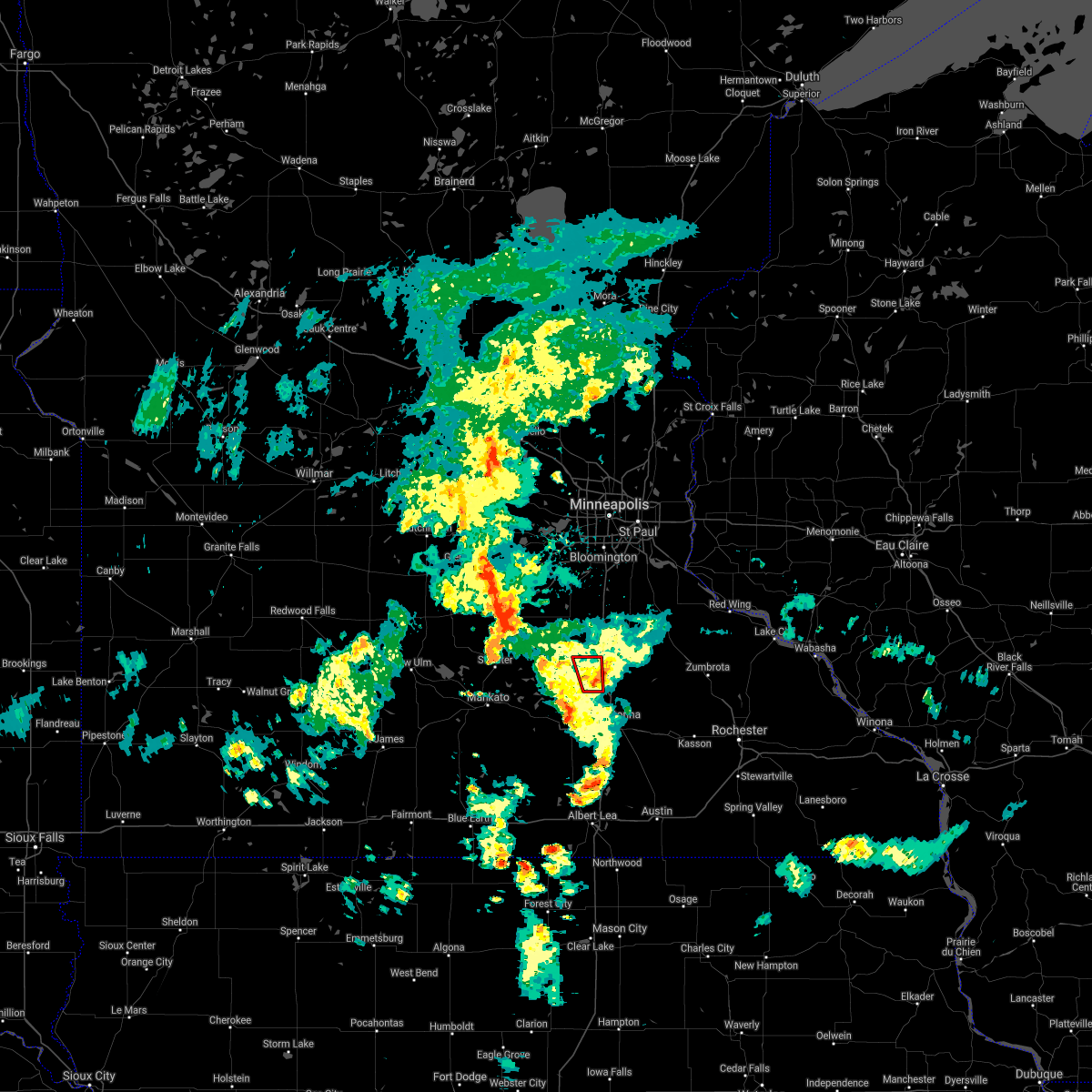 Interactive Hail Maps Hail Map for Warsaw, MN