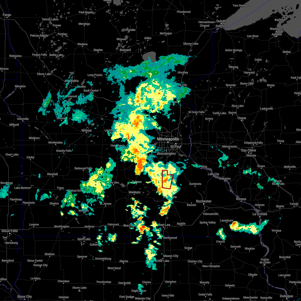 Interactive Hail Maps Hail Map for Warsaw, MN
