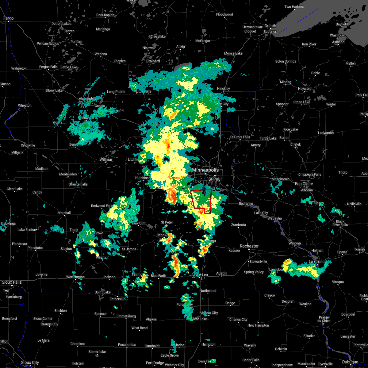Interactive Hail Maps Hail Map for Apple Valley, MN