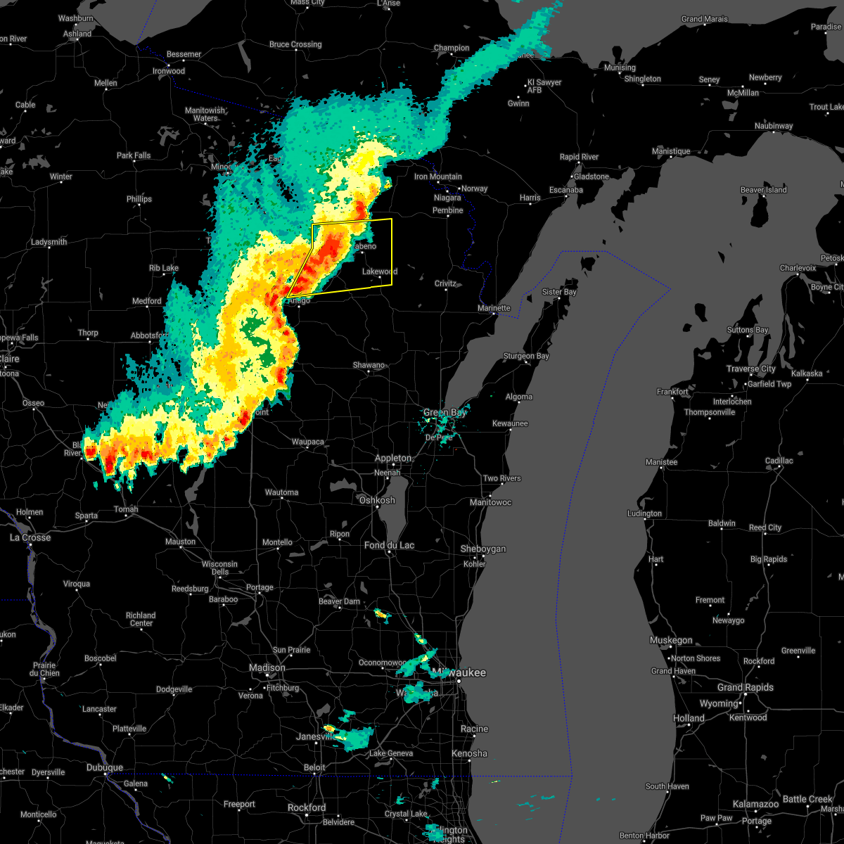 Interactive Hail Maps Hail Map for Wabeno, WI