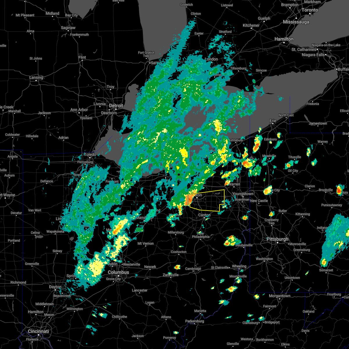 Interactive Hail Maps Hail Map for Ravenna, OH