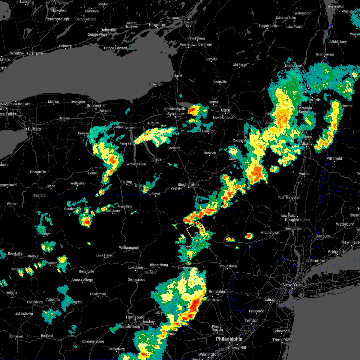 Interactive Hail Maps Hail Map for Duryea, PA