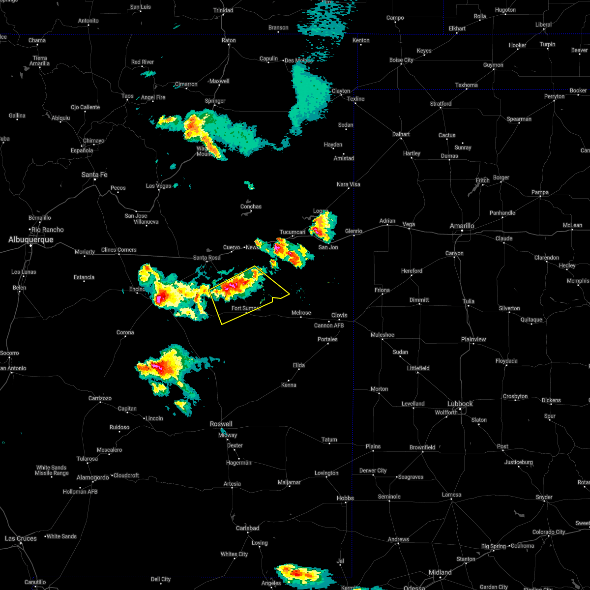 Interactive Hail Maps Hail Map for Fort Sumner, NM