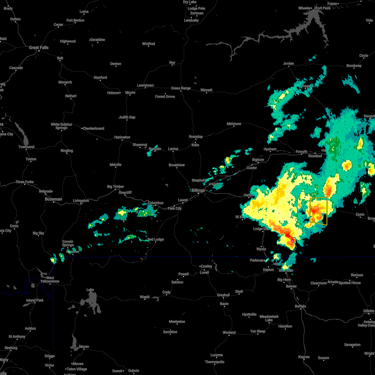 Interactive Hail Maps Hail Map for Ashland, MT