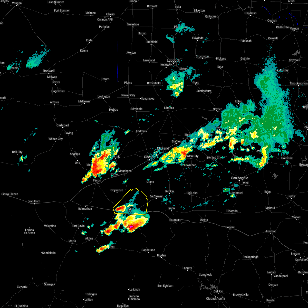 Interactive Hail Maps Hail Map for Fort Stockton, TX