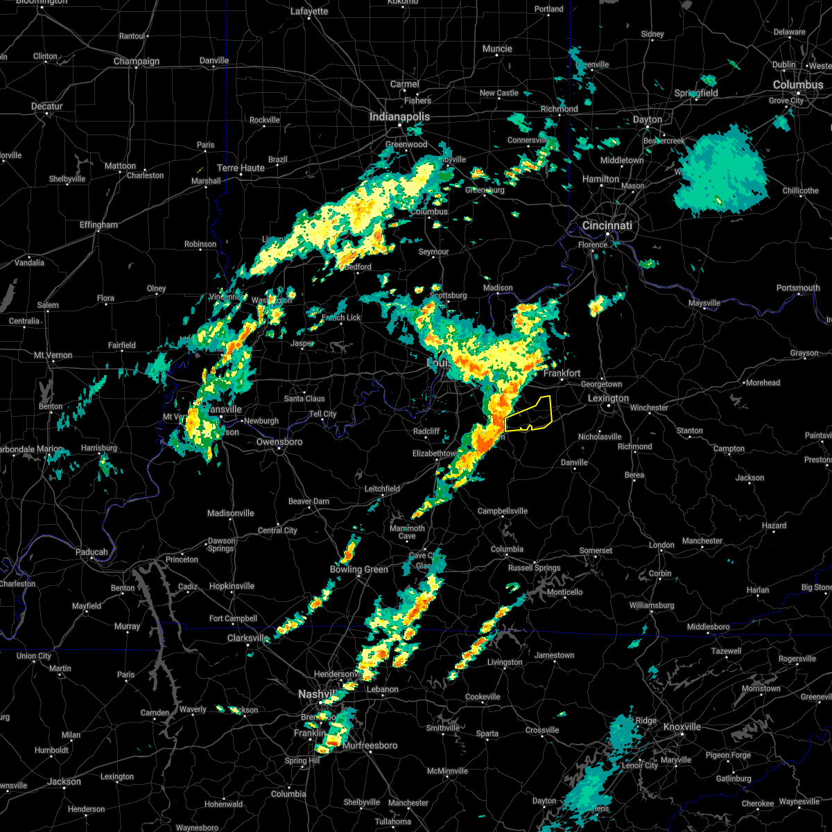 Interactive Hail Maps Hail Map for Chaplin, KY