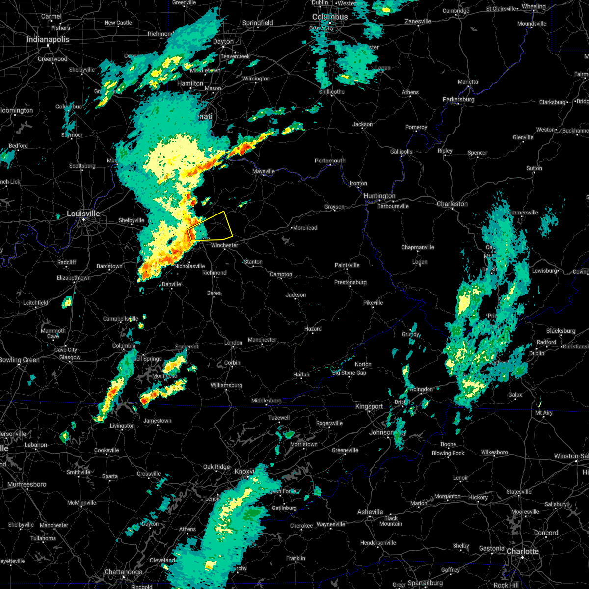 Interactive Hail Maps Hail Map for KY