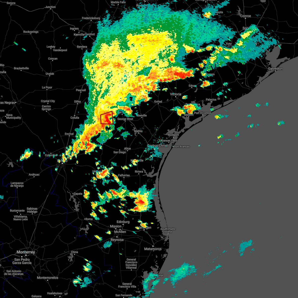 Interactive Hail Maps Hail Map for Tilden, TX