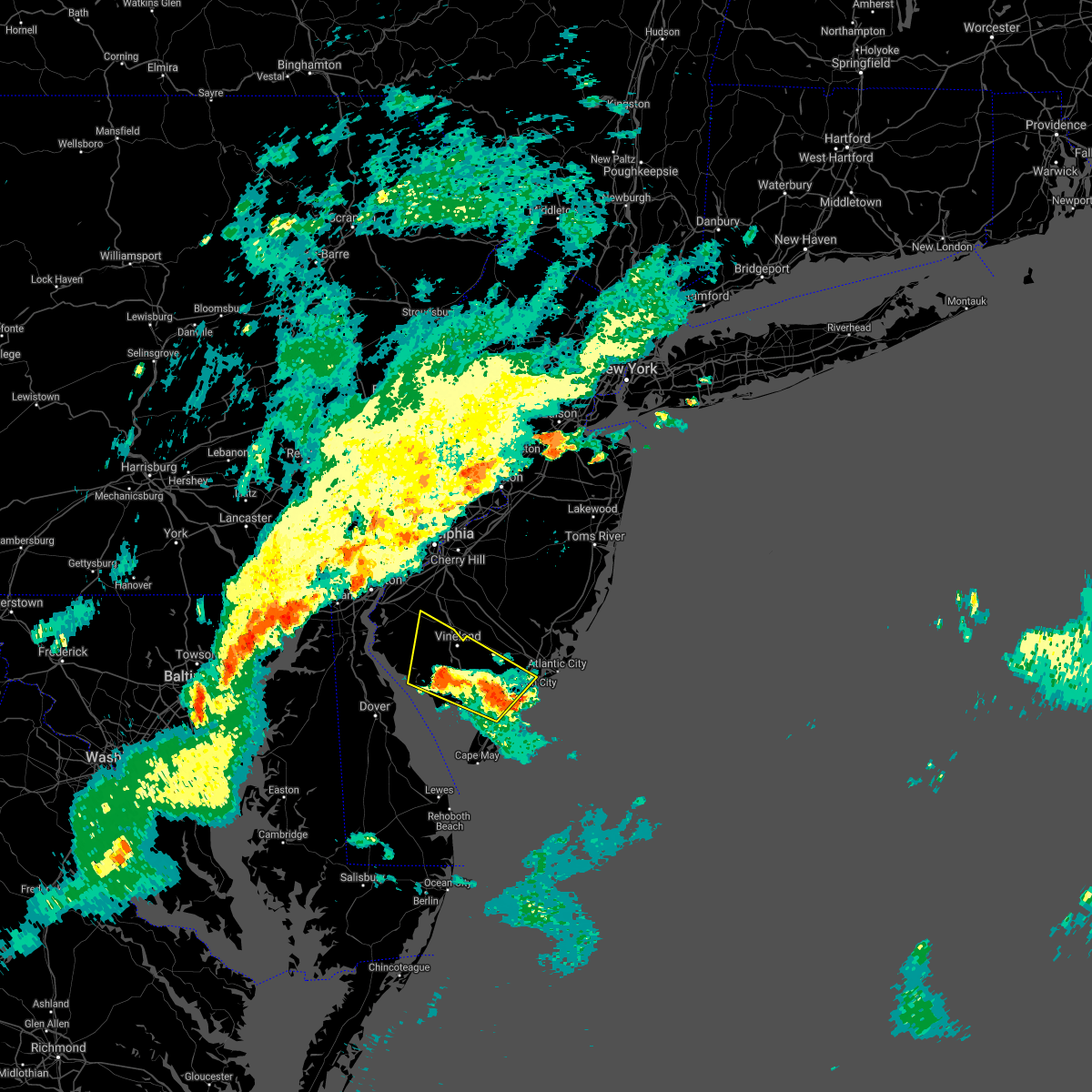Interactive Hail Maps Hail Map for Woodbine, NJ