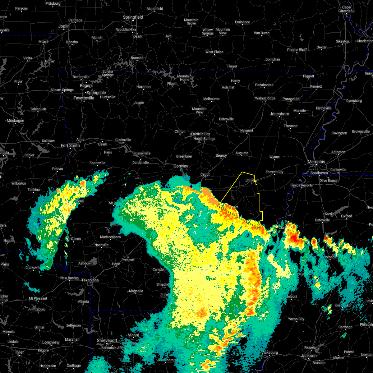Interactive Hail Maps Hail Map for Fredonia (Biscoe), AR