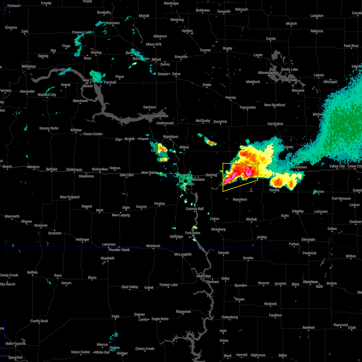 Interactive Hail Maps Hail Map for Dawson, ND
