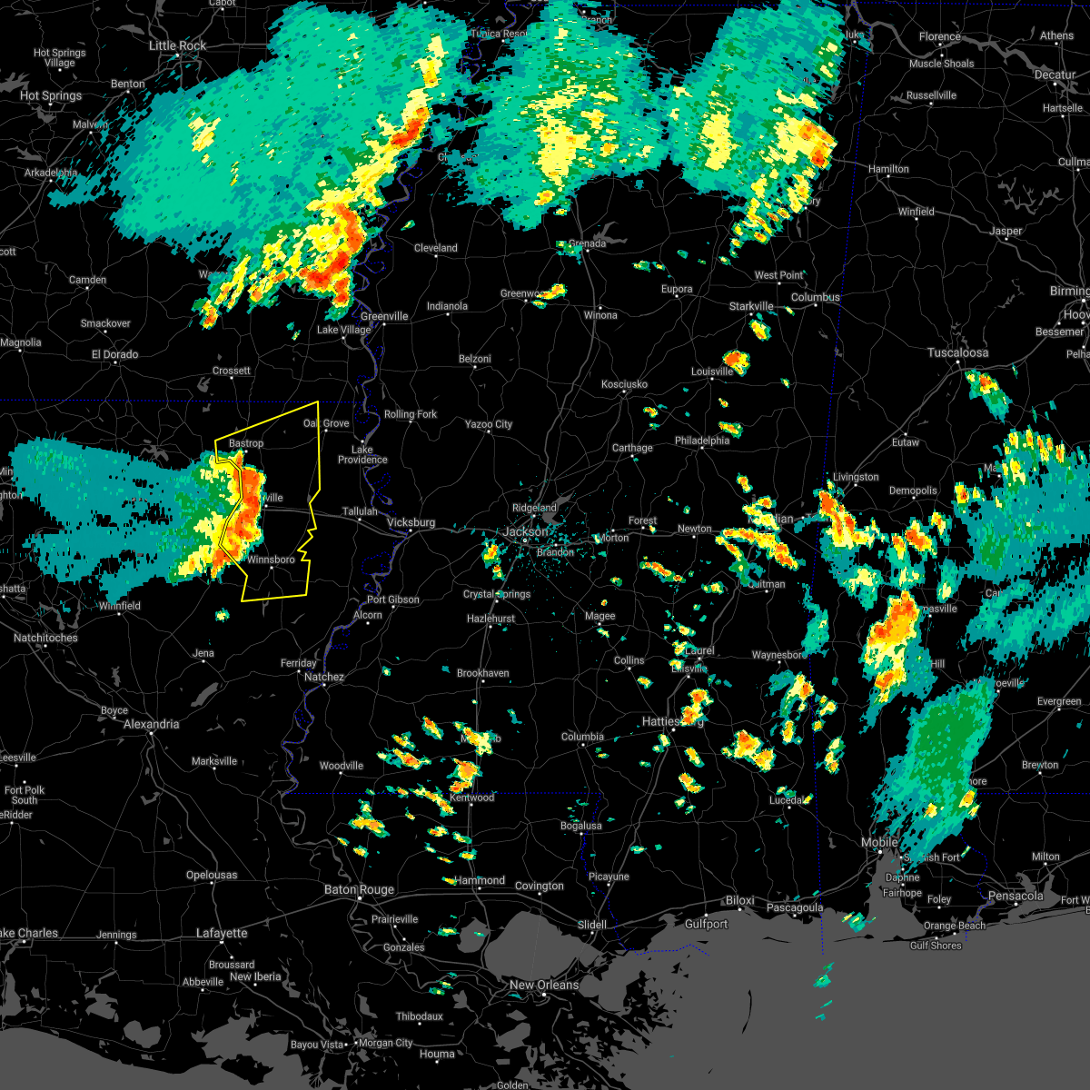 Interactive Hail Maps Hail Map for Mangham, LA