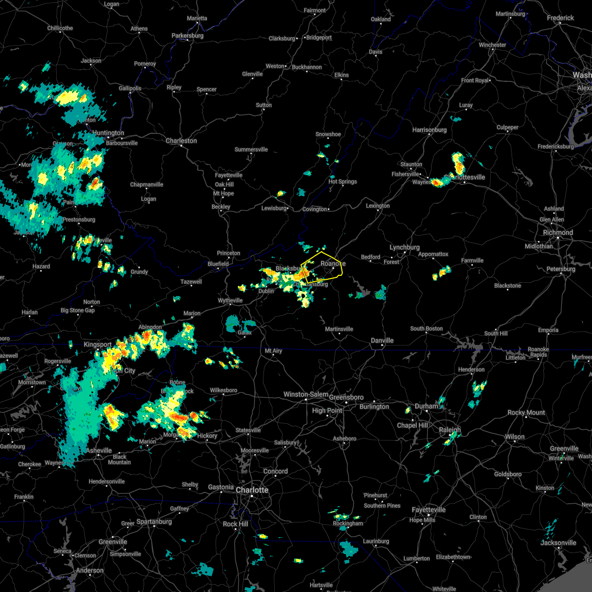Interactive Hail Maps Hail Map for Shawsville, VA