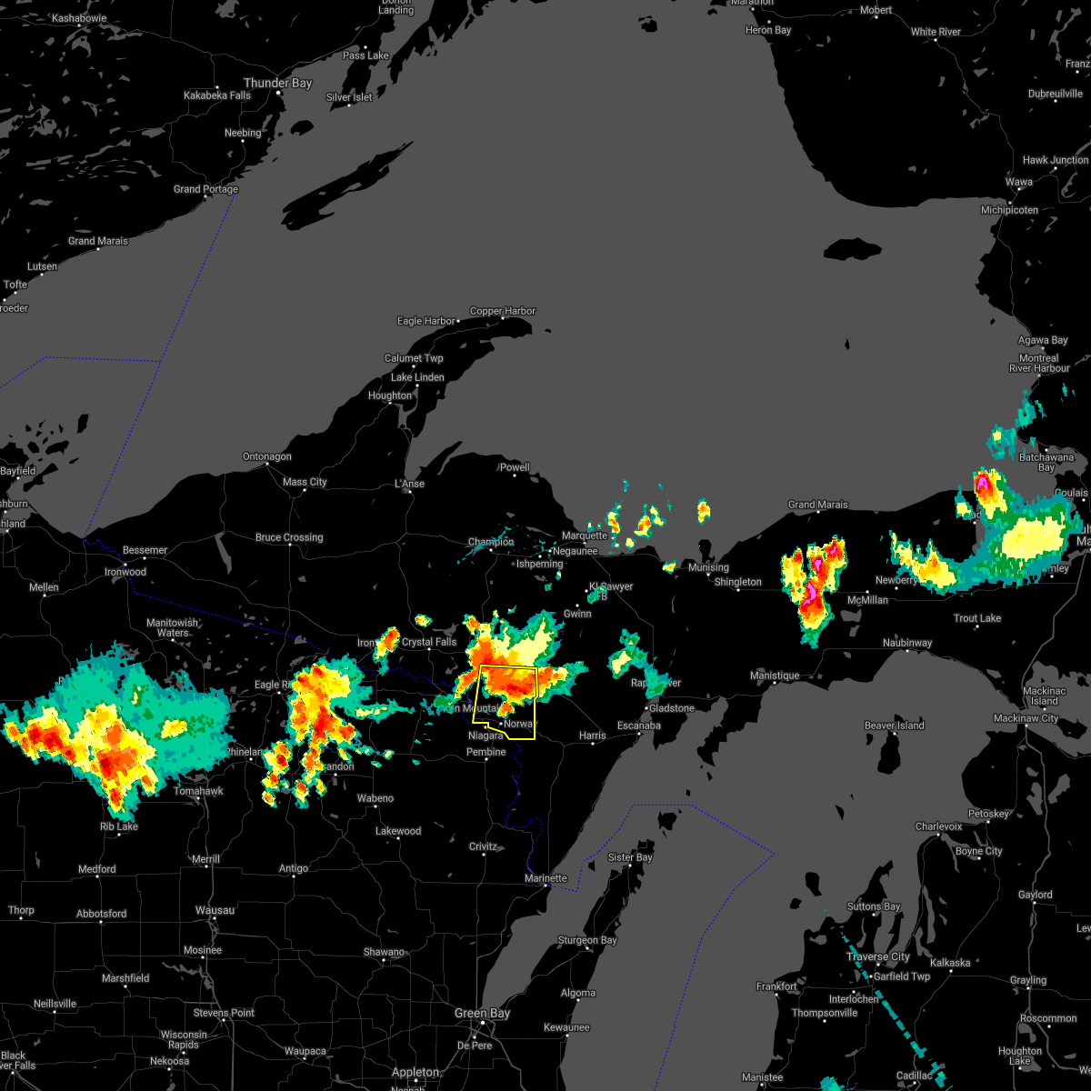 Interactive Hail Maps Hail Map for Iron Mountain, MI