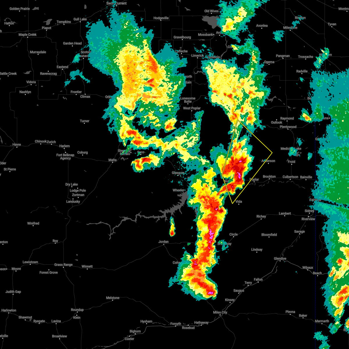 Interactive Hail Maps Hail Map for Wolf Point, MT