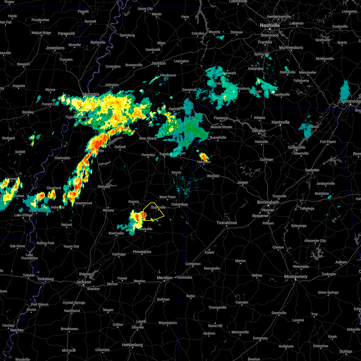 Interactive Hail Maps Hail Map for Sturgis, MS