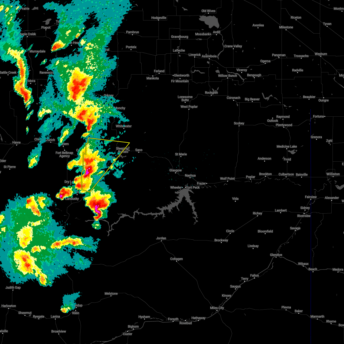 Interactive Hail Maps Hail Map for Dodson, MT