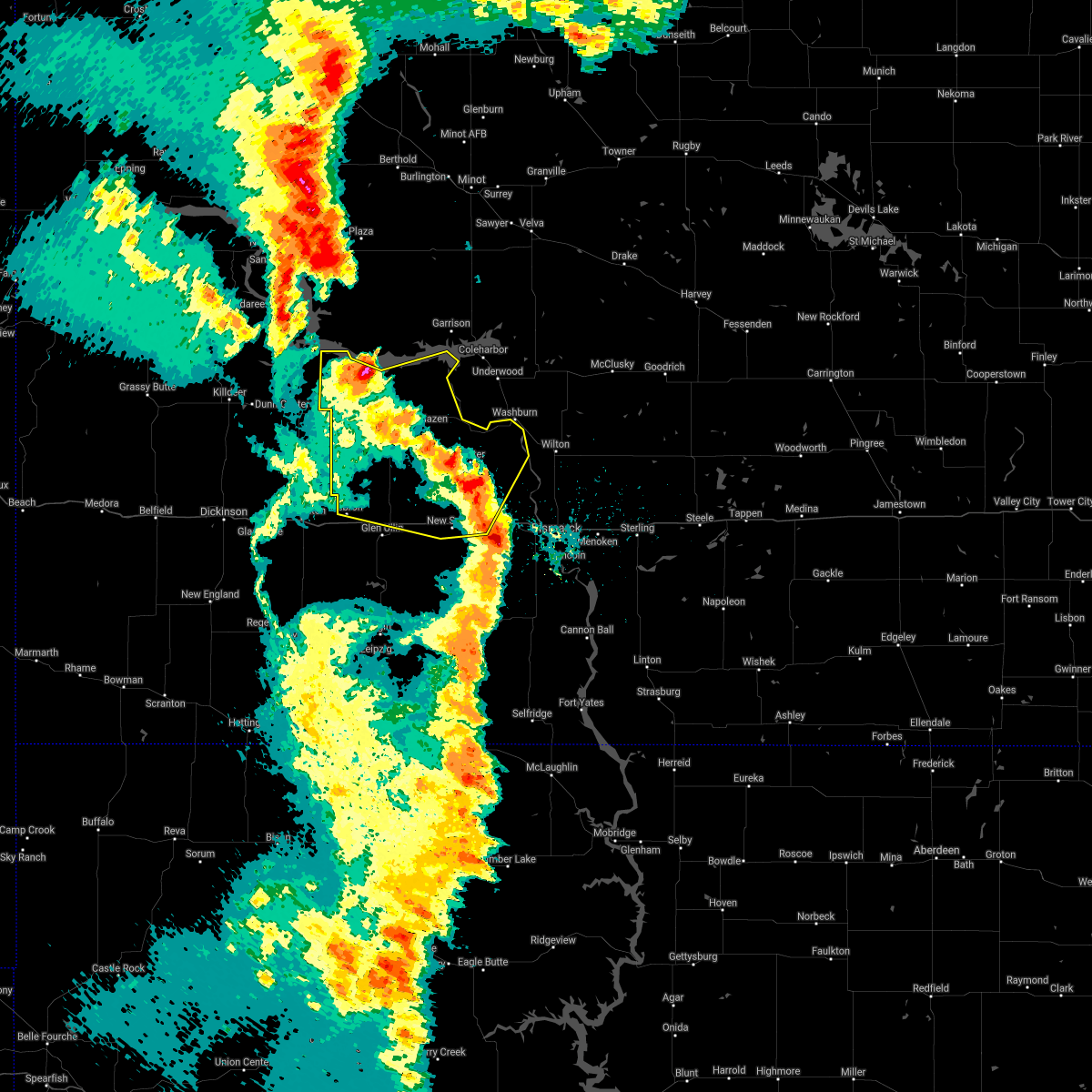 Interactive Hail Maps Hail Map for Hazen, ND