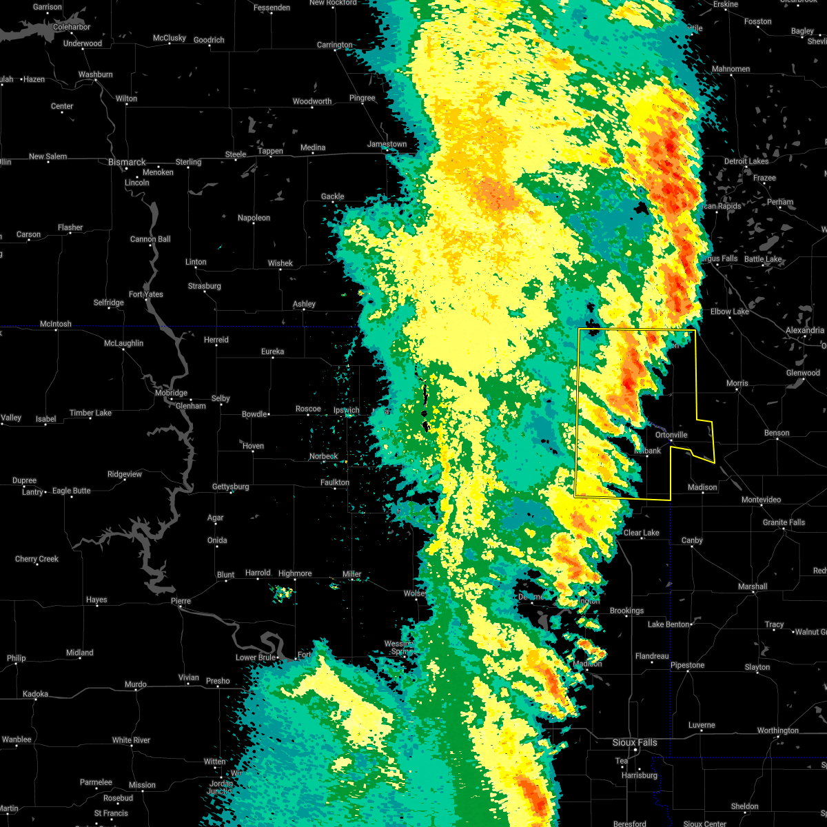 Interactive Hail Maps Hail Map for New Effington, SD