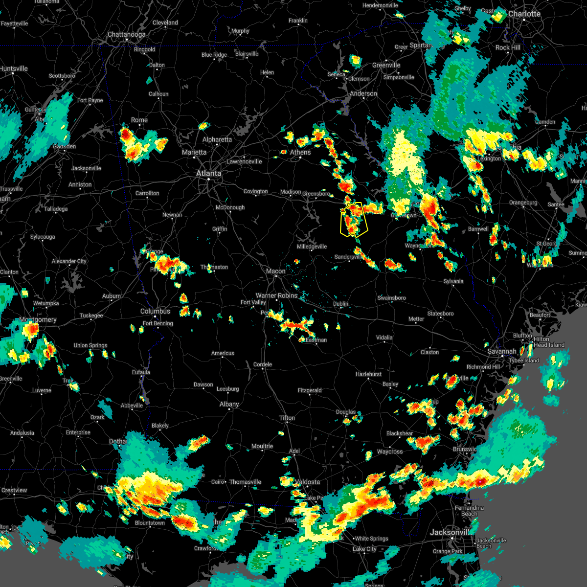 Interactive Hail Maps Hail Map for Norwood, GA