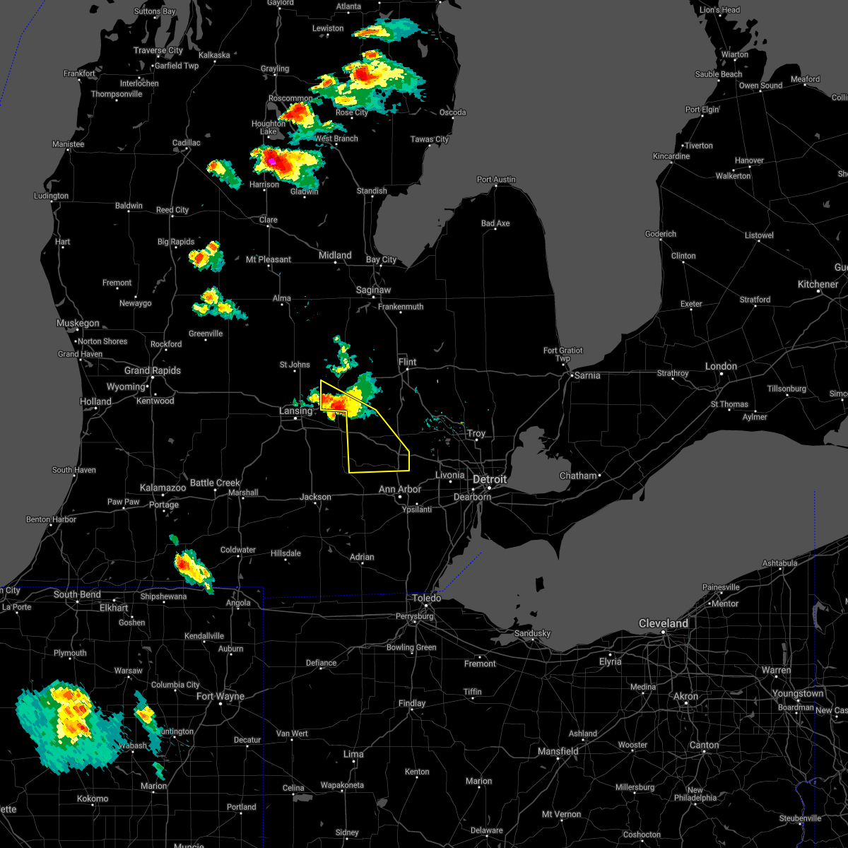 Interactive Hail Maps Hail Map for Fowlerville, MI