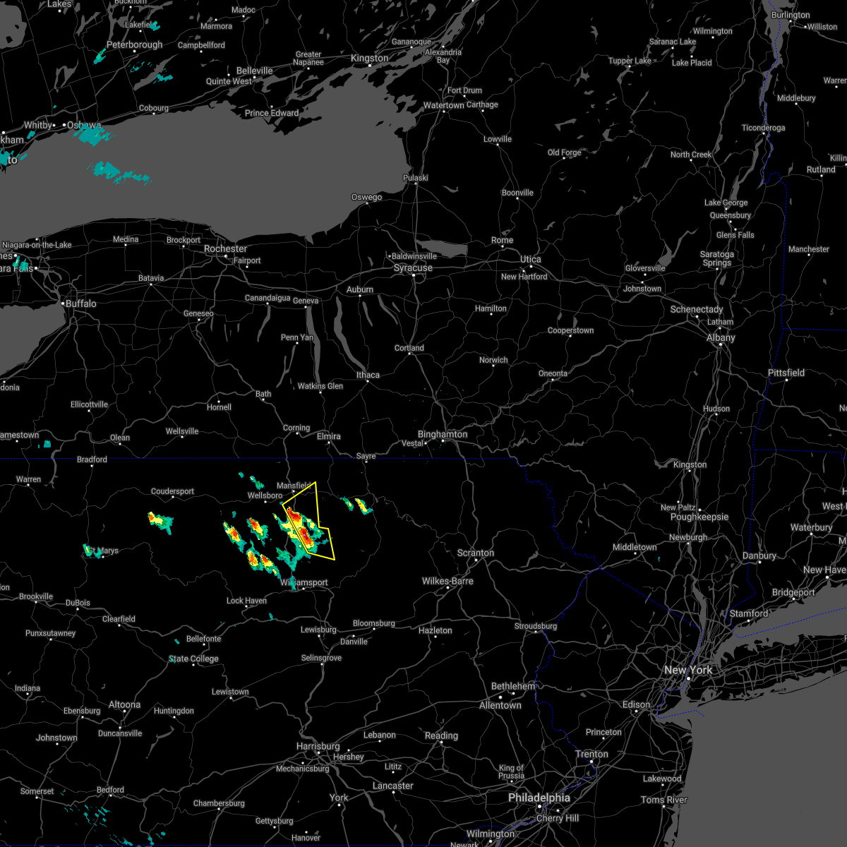 Interactive Hail Maps Hail Map for Blossburg, PA
