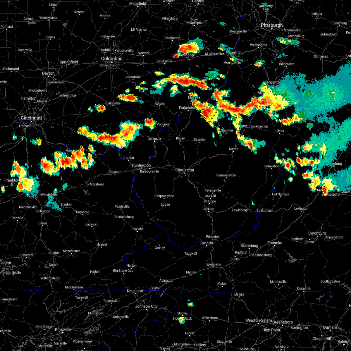 Interactive Hail Maps Hail Map for Harrisville, WV