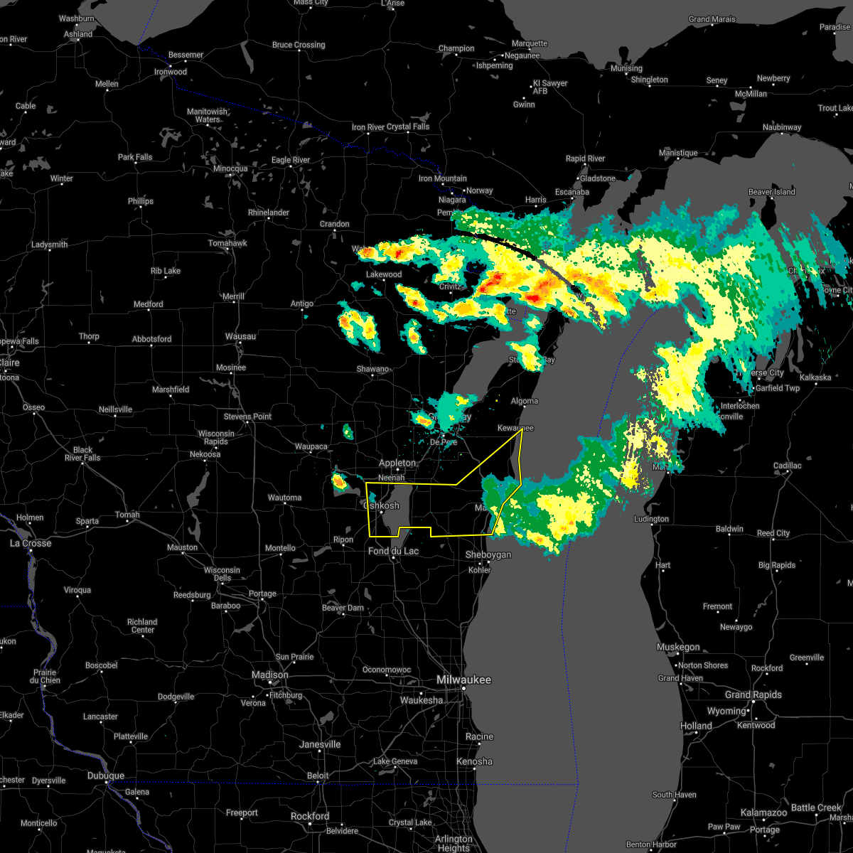 Interactive Hail Maps Hail Map for Sherwood, WI
