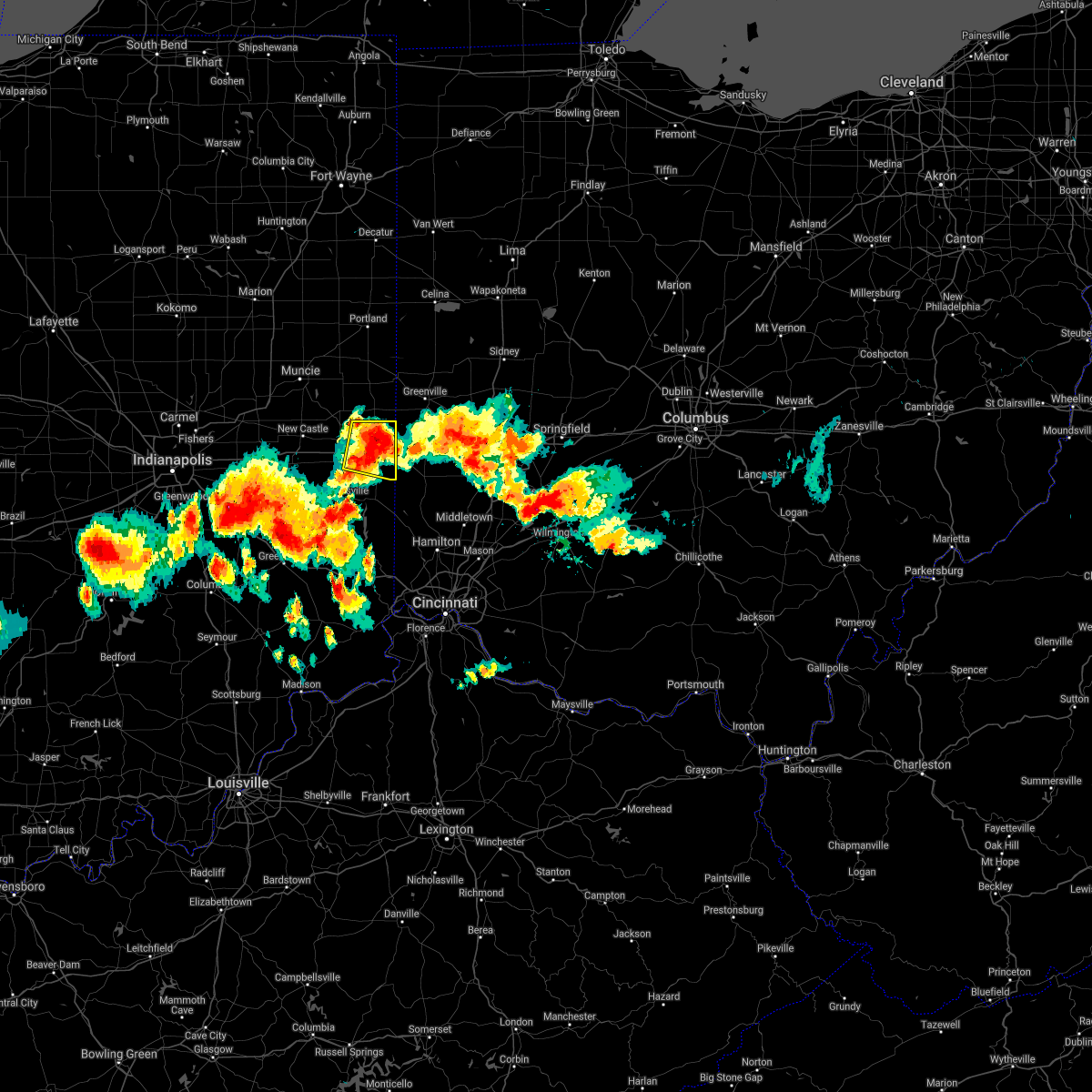 Interactive Hail Maps Hail Map for Fountain City, IN