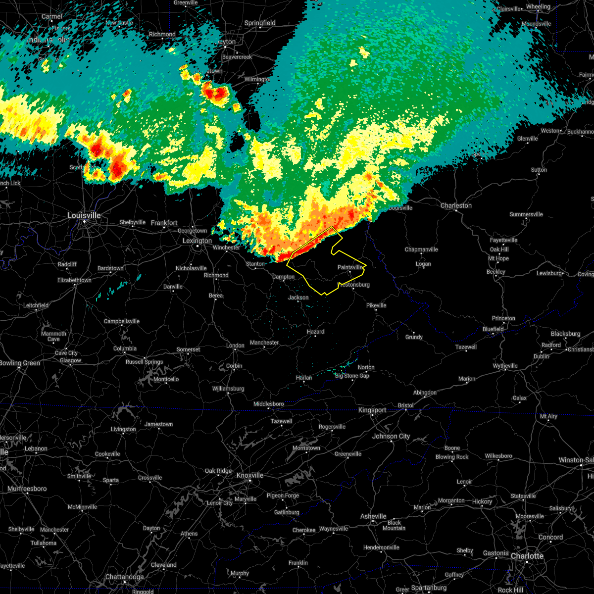Interactive Hail Maps Hail Map for Paintsville, KY