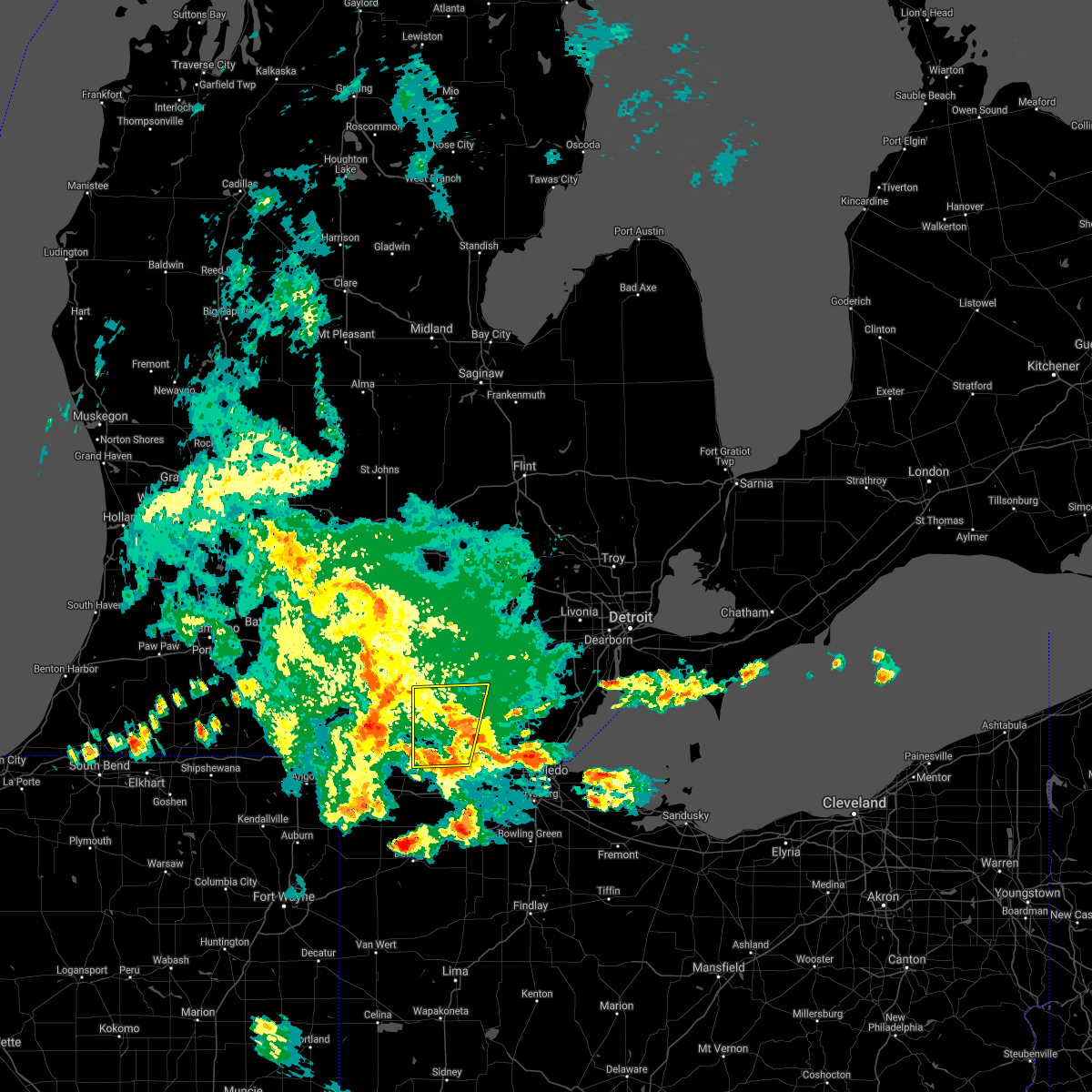 Interactive Hail Maps Hail Map for Manitou BeachDevils Lake, MI