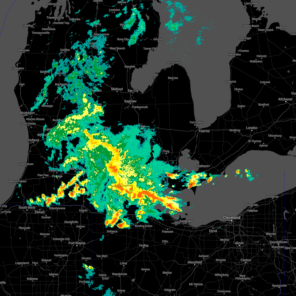Interactive Hail Maps Hail Map for Manitou BeachDevils Lake, MI