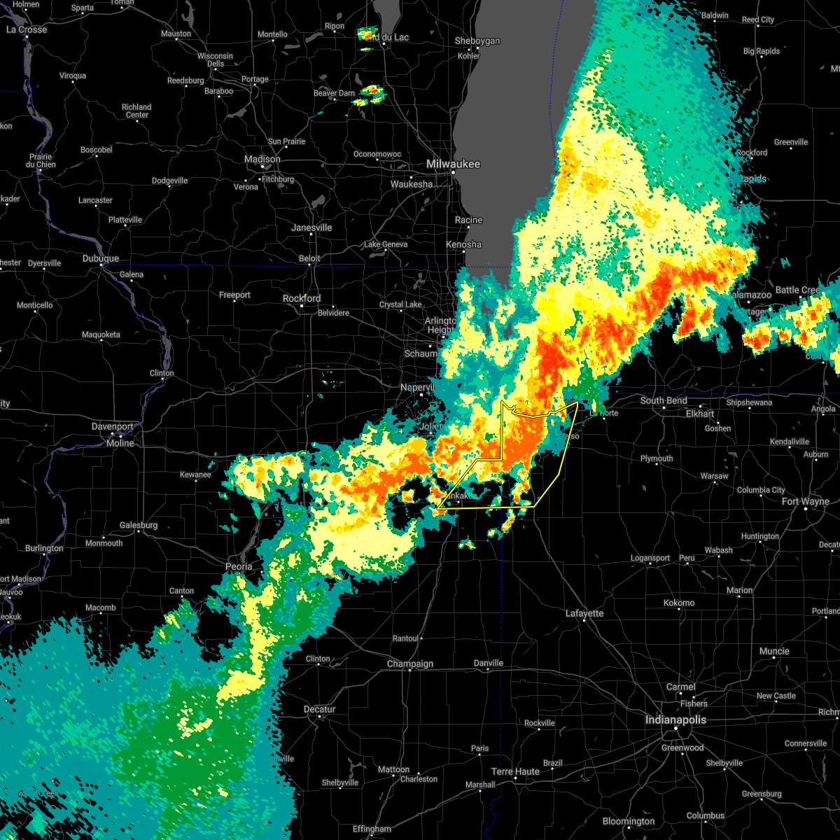 Interactive Hail Maps Hail Map for Michigan City, IN