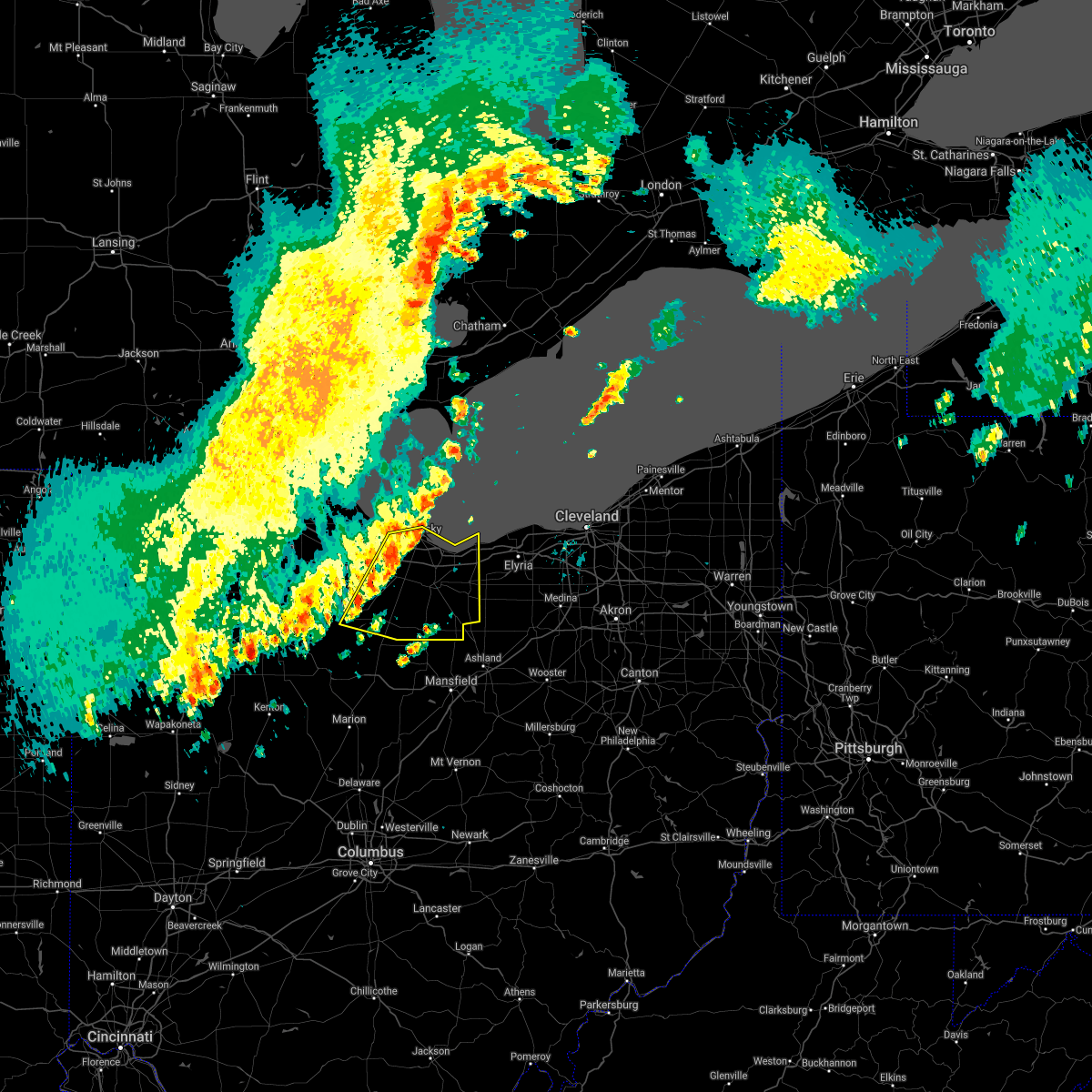Interactive Hail Maps Hail Map for North Fairfield, OH