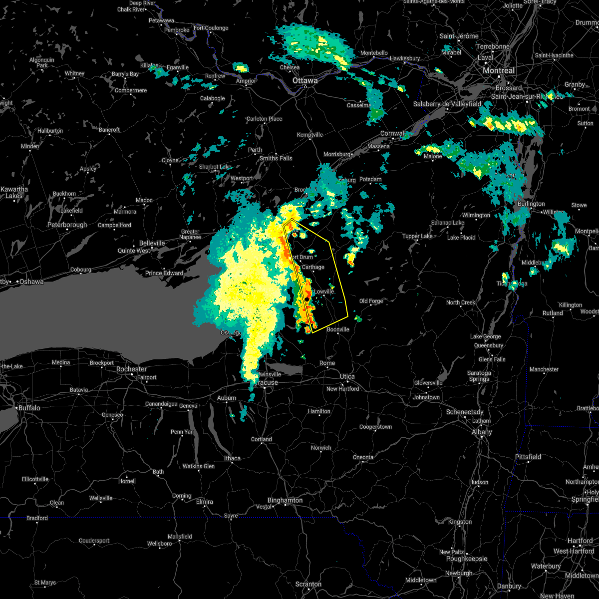 Interactive Hail Maps Hail Map for Fort Drum, NY
