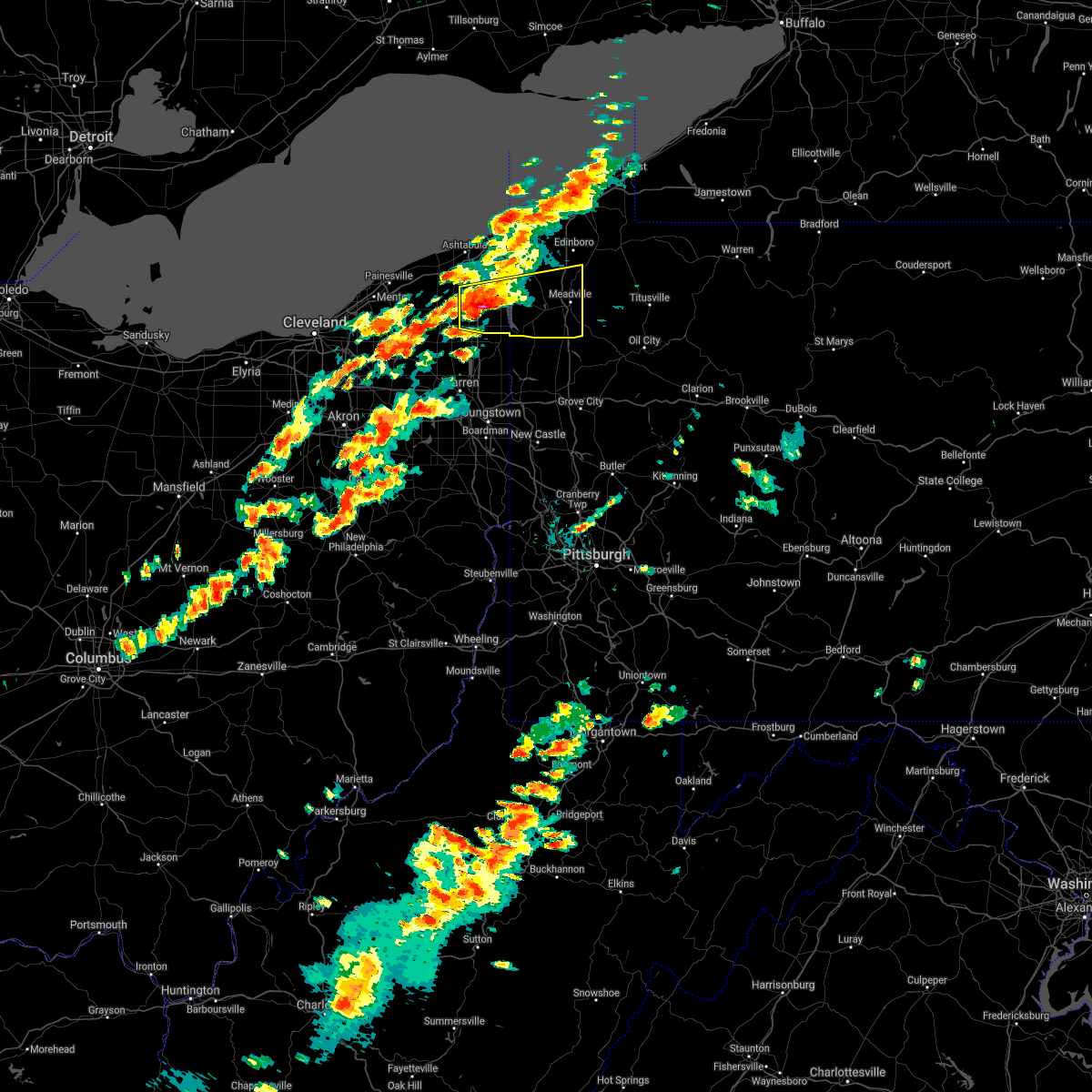 Interactive Hail Maps Hail Map for Conneaut Lake, PA