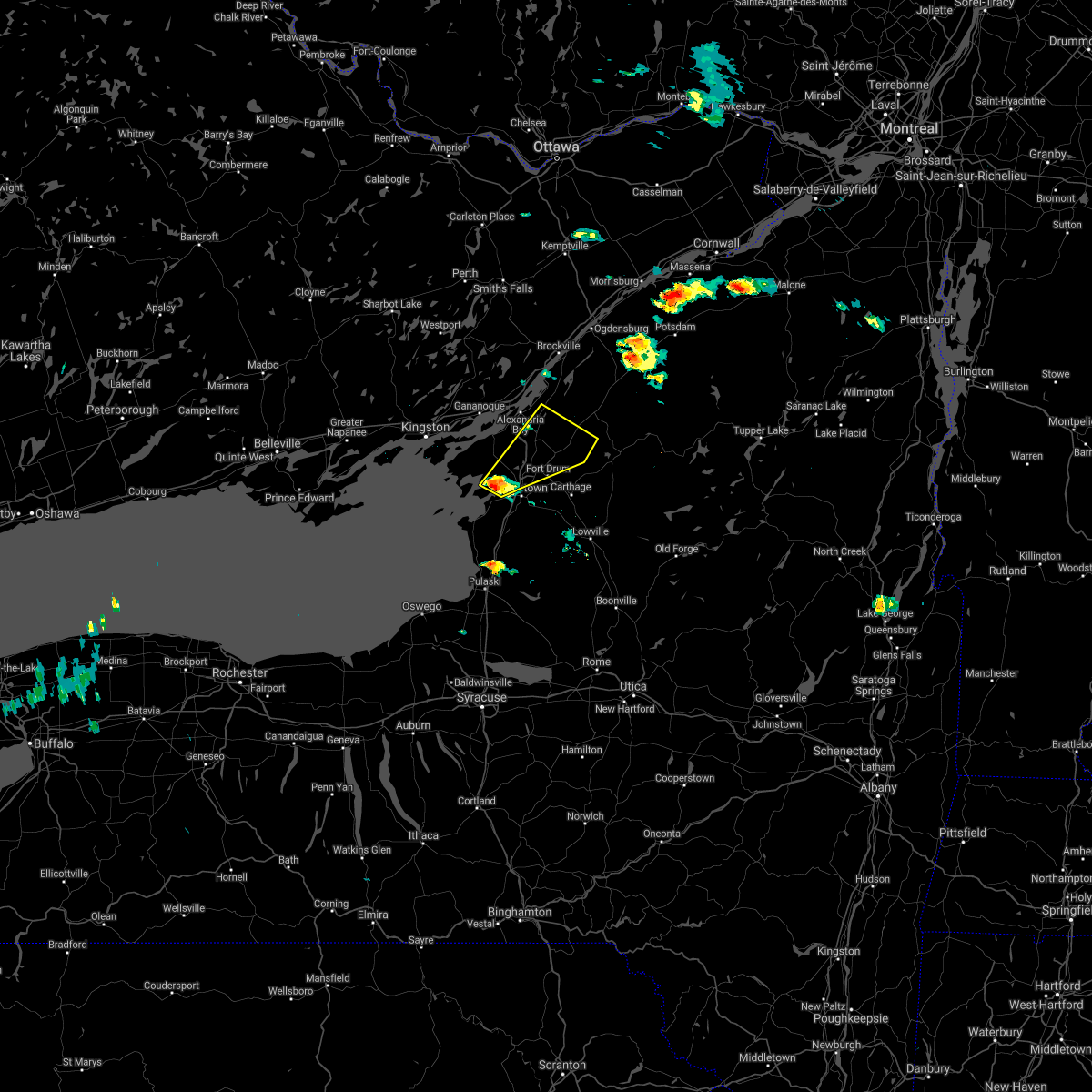Interactive Hail Maps Hail Map for Fort Drum, NY