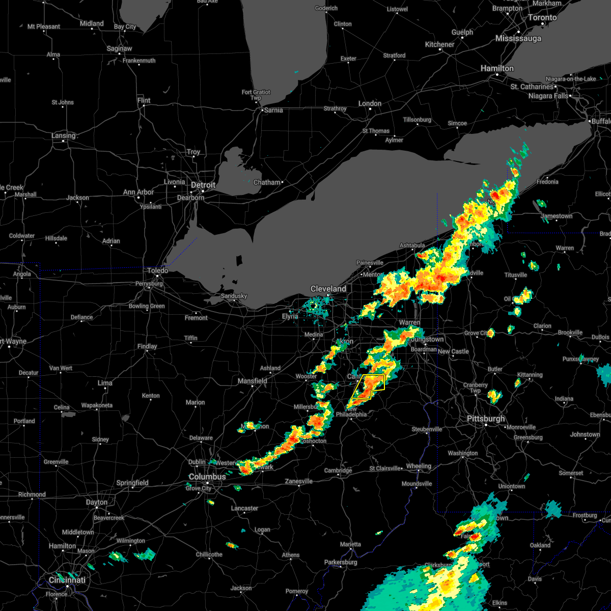 Interactive Hail Maps Hail Map for Waynesburg, OH