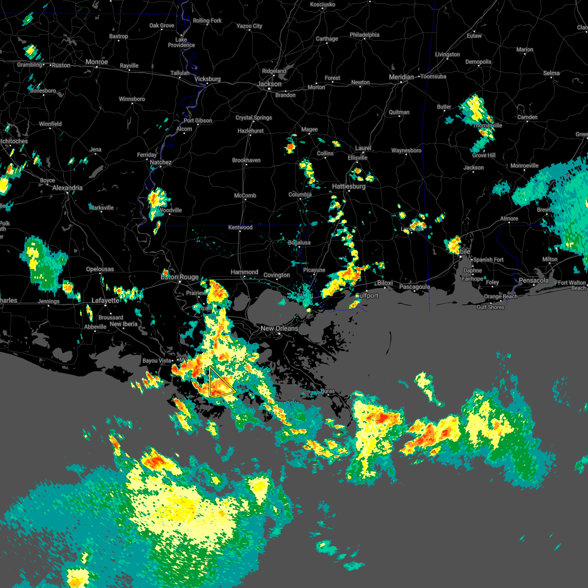 Interactive Hail Maps Hail Map for Chauvin, LA