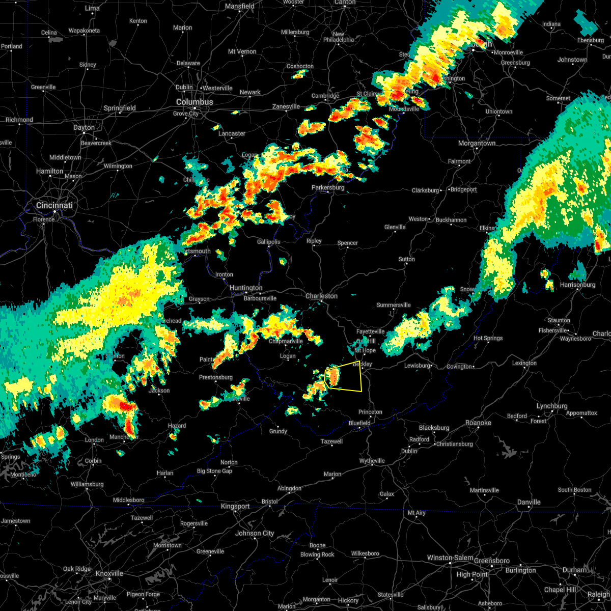 Interactive Hail Maps Hail Map for Mullens, WV