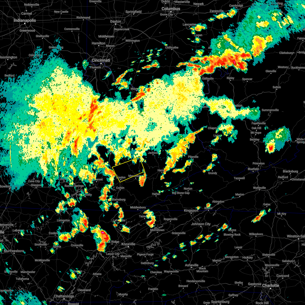 Interactive Hail Maps Hail Map for East Bernstadt, KY