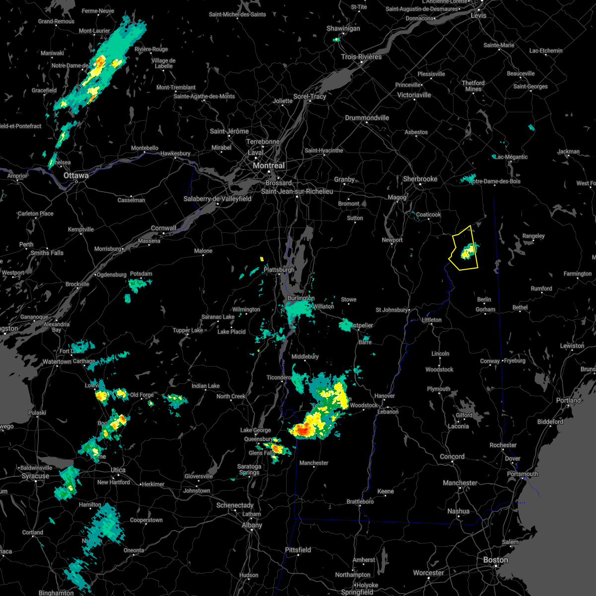 Interactive Hail Maps Hail Map for Colebrook, NH