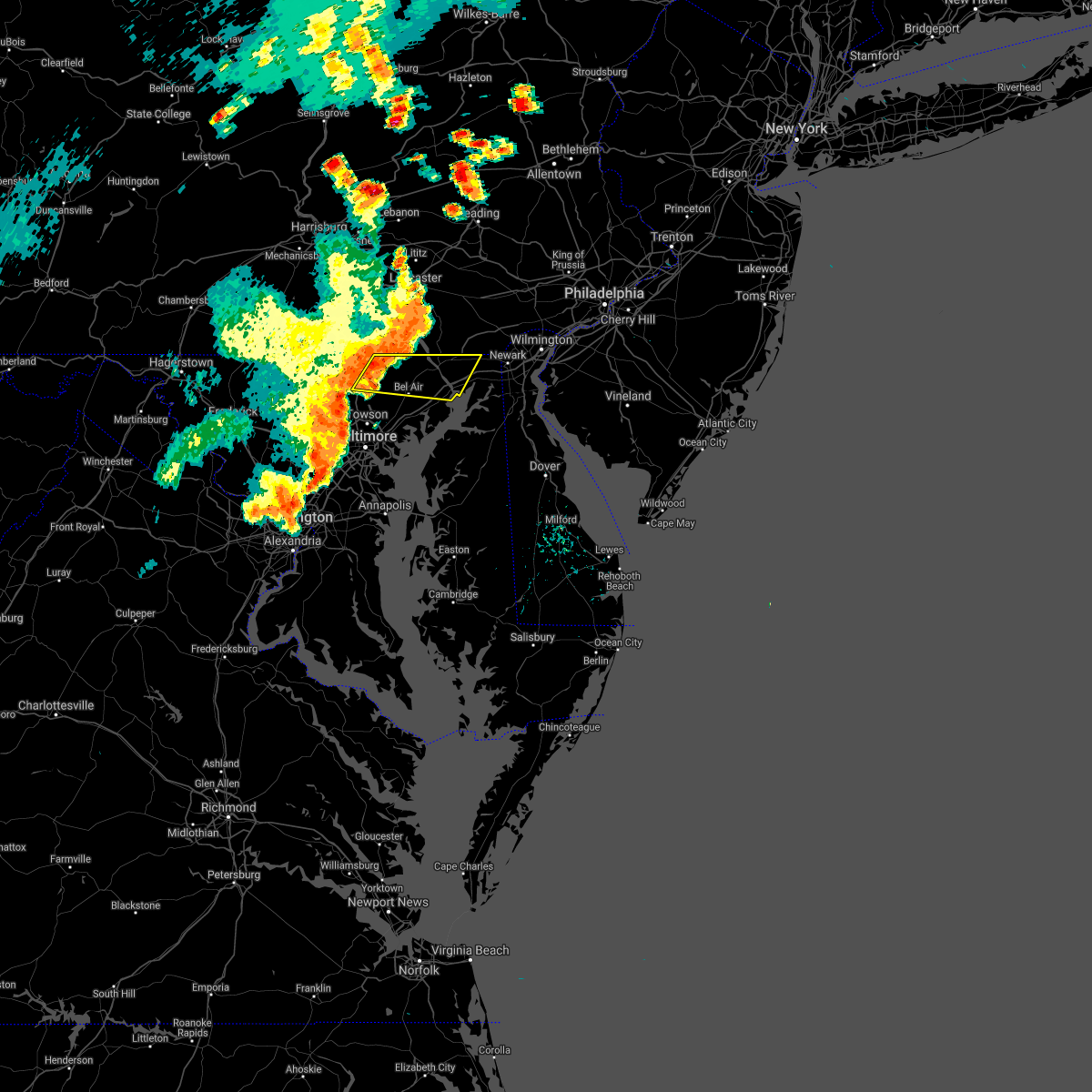 Interactive Hail Maps Hail Map for Perryville, MD