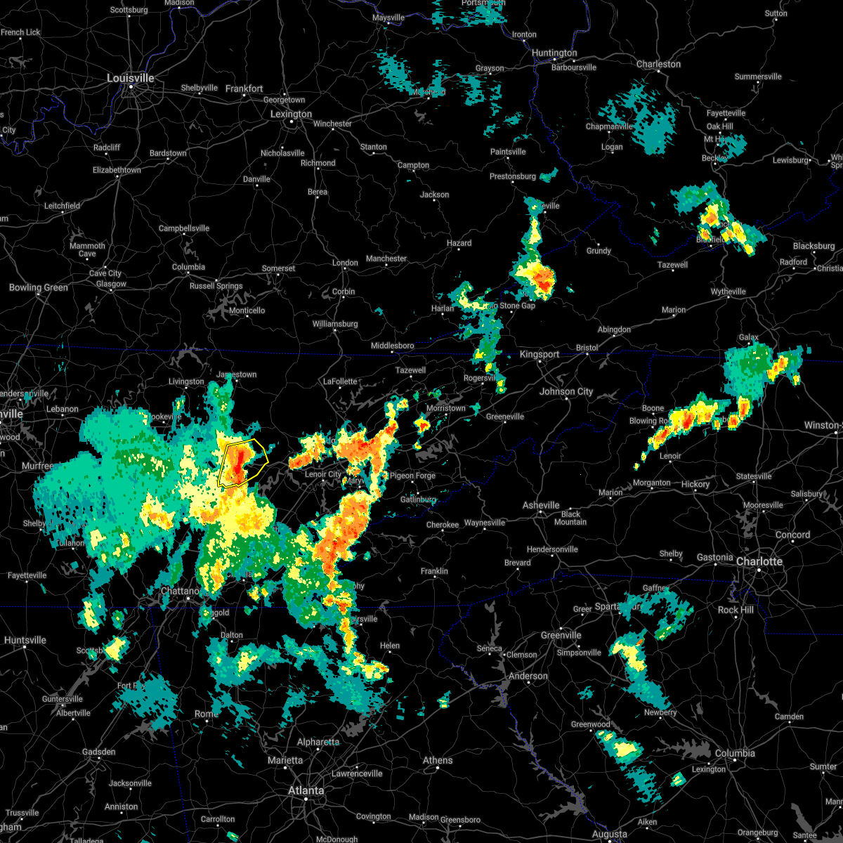 Interactive Hail Maps Hail Map for Fairfield Glade, TN