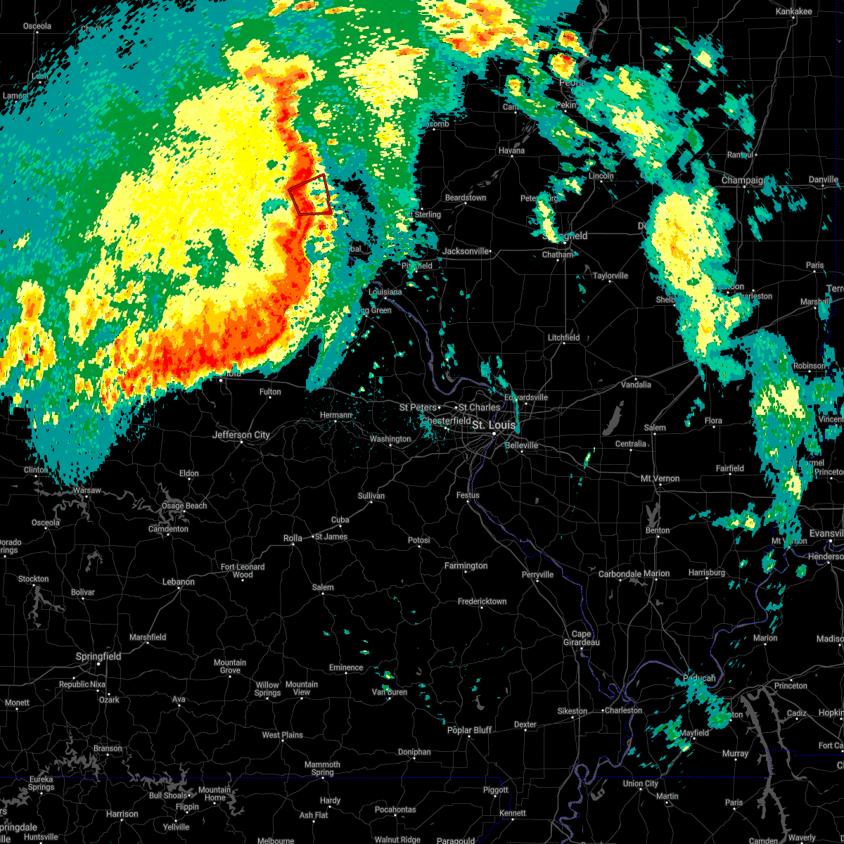 Interactive Hail Maps Hail Map for Monticello, MO