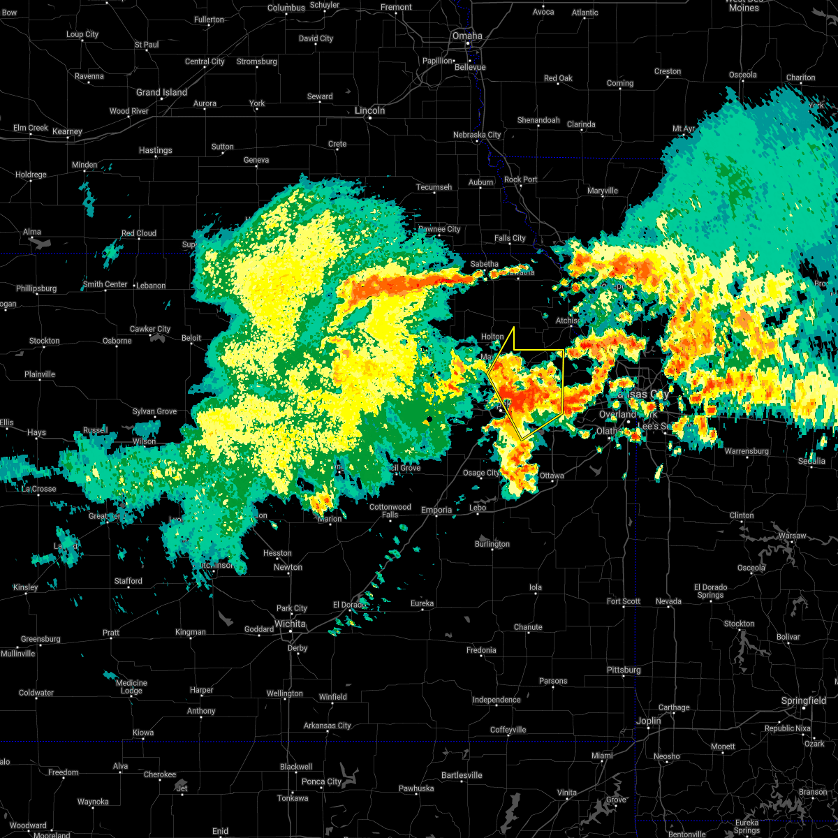 Hail Map for Lawrence, KS Interactive Hail Maps