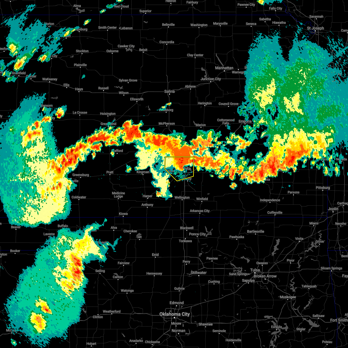 Interactive Hail Maps Hail Map for Wichita, KS